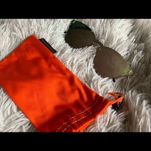 Rose Gold Reflector Sunglasses